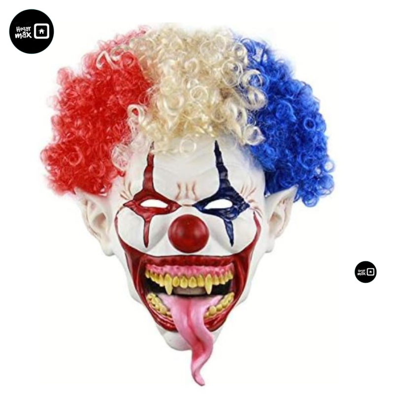 Comprar Mascara Payaso Lengua Larga Halloween en Electroshopy